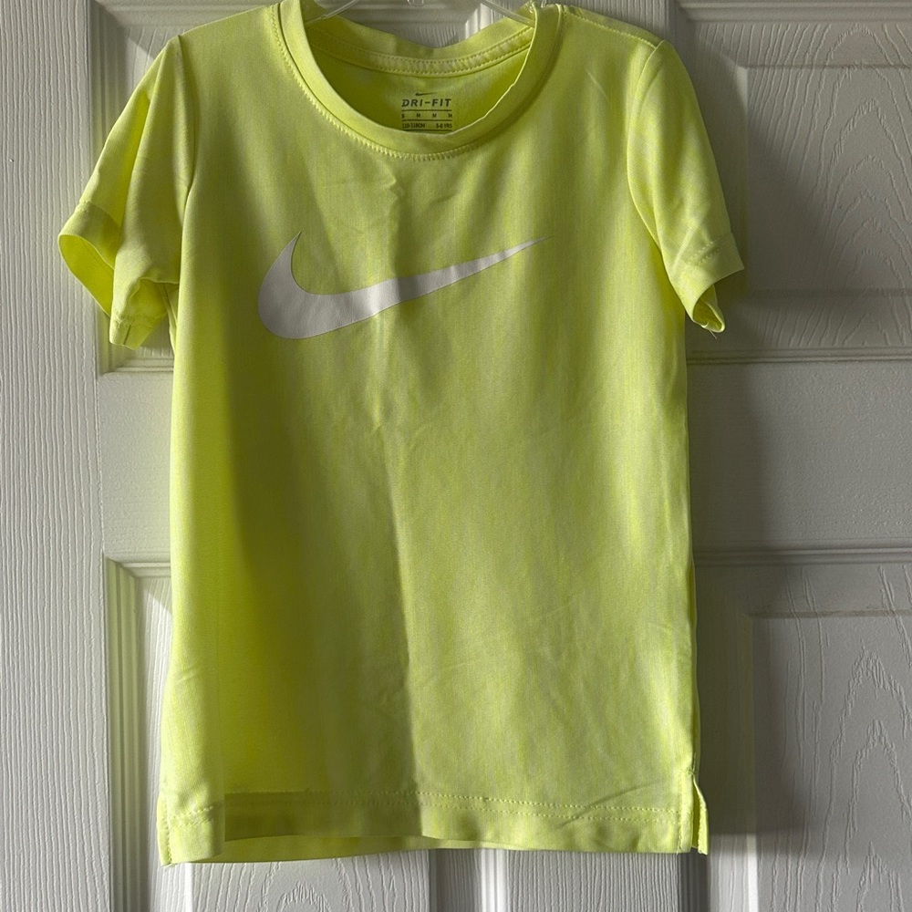 Nike Kids Neon Yellow Dri-FIT Tee